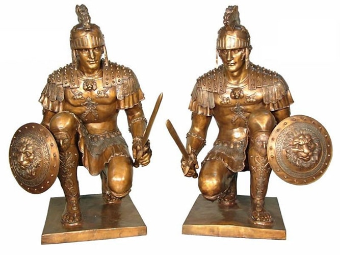 Bronze Roman Soldier Statues - AF 52675-80