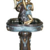 Bronze Man & Woman Violin Fountain