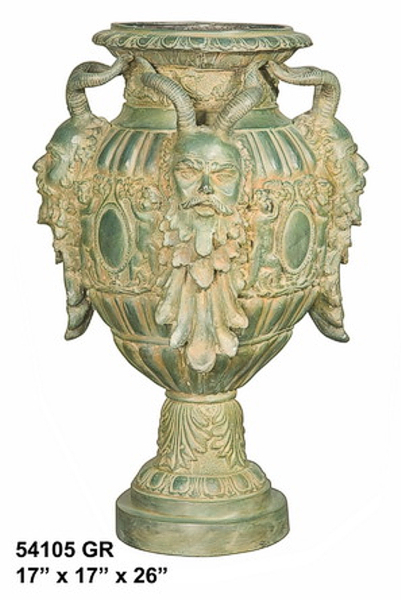 Bronze Devil Head Urn
