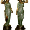Bronze Ladies Urn Fountain (with or without base)
