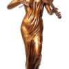 Bronze Lady Violinist Statue