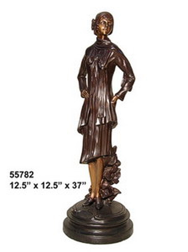 Bronze Fashion Lady Statues - AF 55782