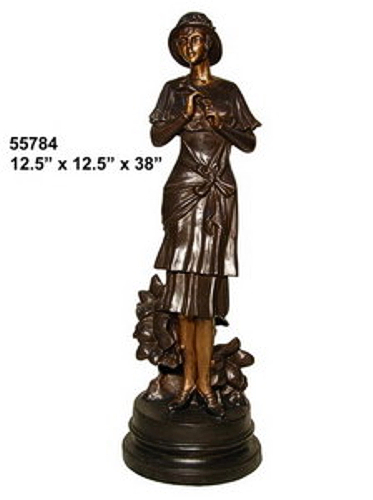 Bronze Fashion Lady Statues - AF 55784