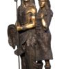 Bronze Brave & Squaw Statue
