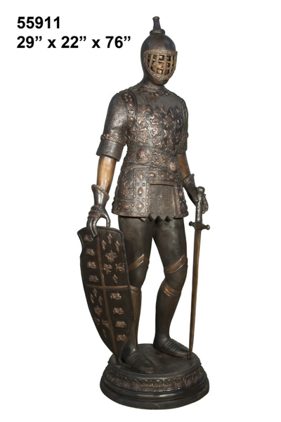 Bronze Knight Statue - AF 55911