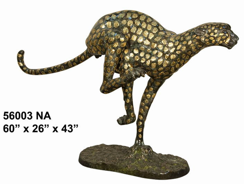 Bronze Leopard Statues - AF 56003NA