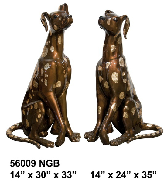 Bronze Dog Statue - AF 56009NGB