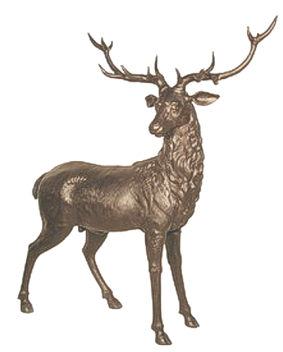 Bronze Buck Deer Statue - AF 56013