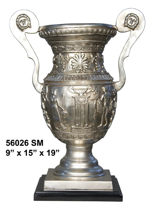 Bronze Uniquely Detailed Decorative Urn - AF 56026SM