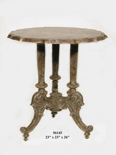 Bronze Decorative Round End Table - AF 56145