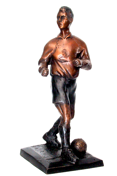 Bronze Soccer Man Player Statue - DD 5617