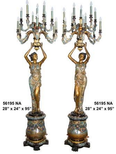 Bronze Decorative Torchiere Lighting - AF 56195NA