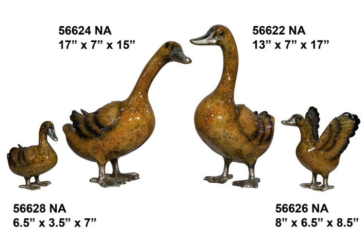Bronze Duck Statue (At 2019 Prices) - AF 56622-28NA