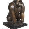 Bronze Female Gorilla Statue