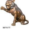 Bronze Tiger Clawing Statue