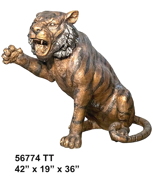 Bronze Tiger Statue - AF 56774 TT