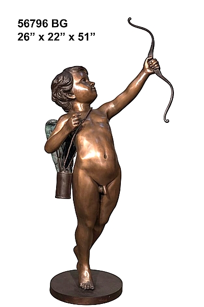 Bronze Cupid Statues - AF 56796 BG