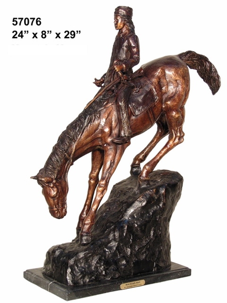 Bronze Remington Mountain Man Statue