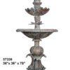 Bronze Scalloped Tiered Fountain (Choice of colors)