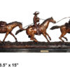 Bronze Riders & Pack Horse Statue