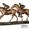 Bronze Riders Horse Racing Statue