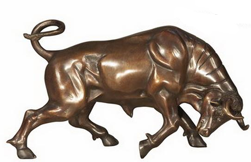 Bronze Bull Statue - AF 57860