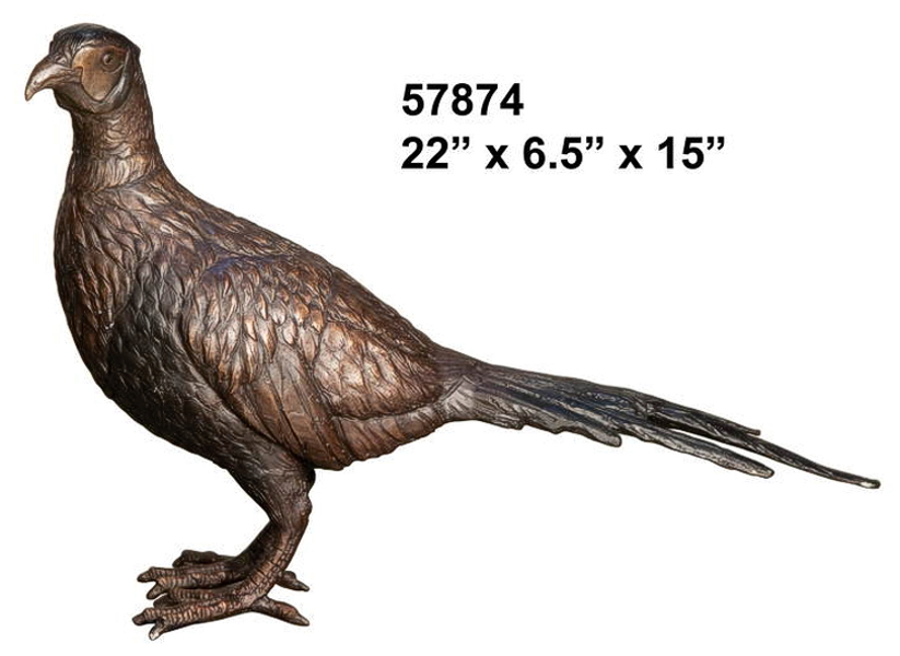 Bronze Pheasant Statues (At 2019 Price) - AF 57874