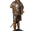 Bronze Knight on Horse Statue