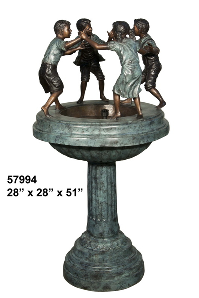 Bronze Children Fountain (Self Contained) - AF 57994