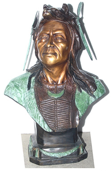 Bronze Chief Cochise Bust