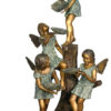 Bronze Girls Angel Fountain