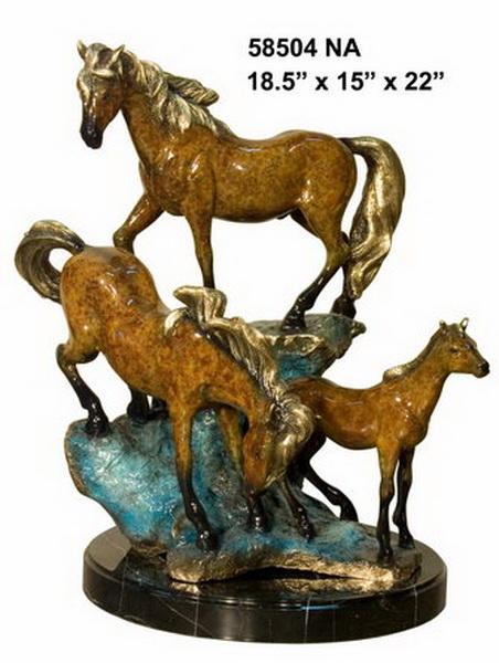 Bronze Horse Statue - AF 58504MB NA