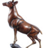 Bronze Doe Deer Statue