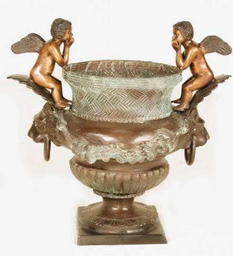 Bronze Cupid Urns