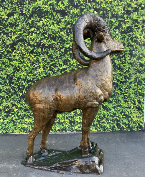 Bronze Ram Mascot Statue - ASB 640