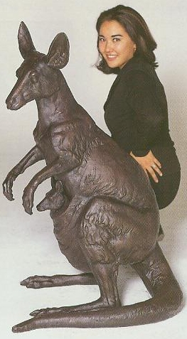 Bronze Kangaroo Statues