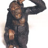 Bronze Boys Monkey Bars Statue