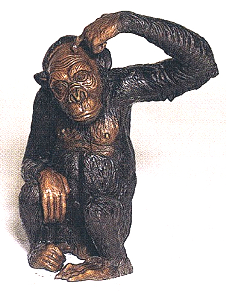 Bronze Monkey Statue - ASB 651