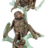 Bronze Boys Monkey Bars Statue