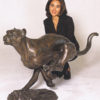 Bronze Jaguar Statue