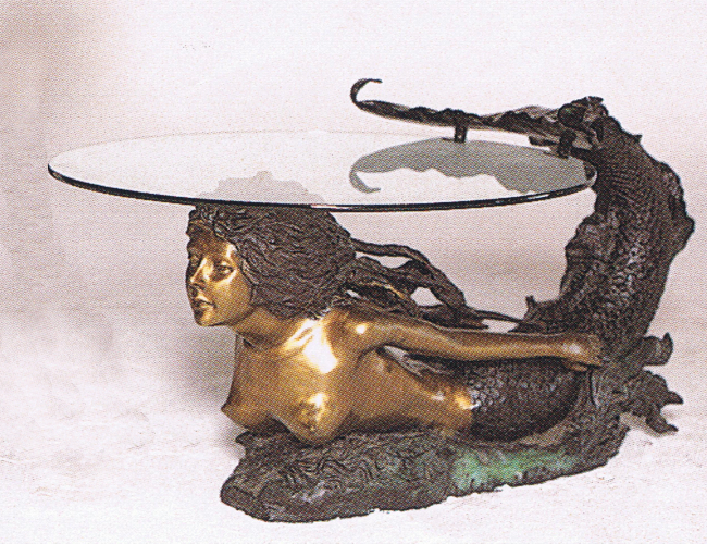 Bronze Mermaid Table - ASB 729