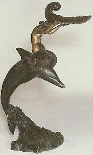 Bronze Mermaid Statue - ASB 737-F
