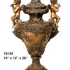 Bronze Detailed Cherubs Urn