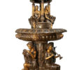 Bronze Boy & Fish Tiered Fountain