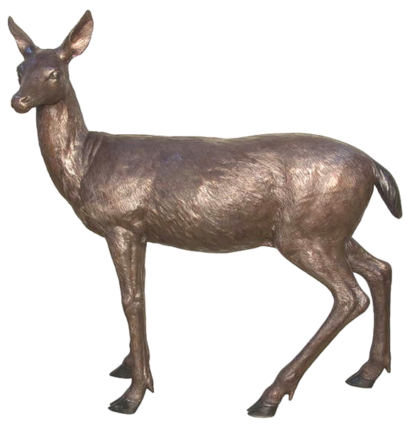 Bronze Doe Deer Statues - AF 74468
