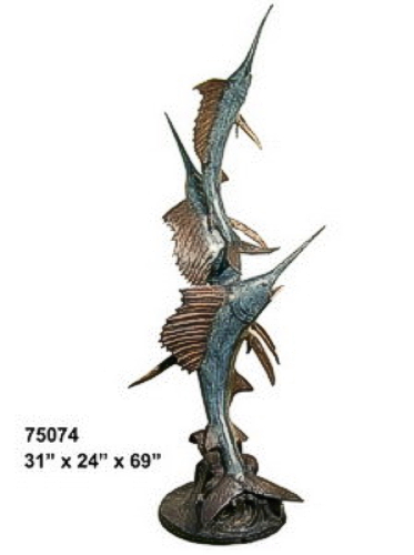 Bronze Sailfish Statue (2021 Price) - AF 75074-S