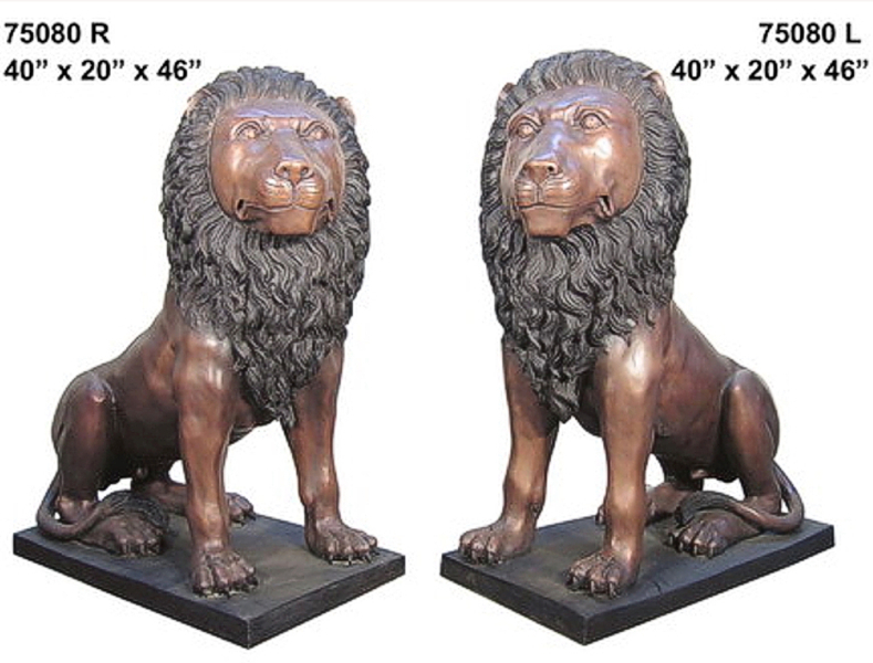 Bronze Lion Statues - AF 75080