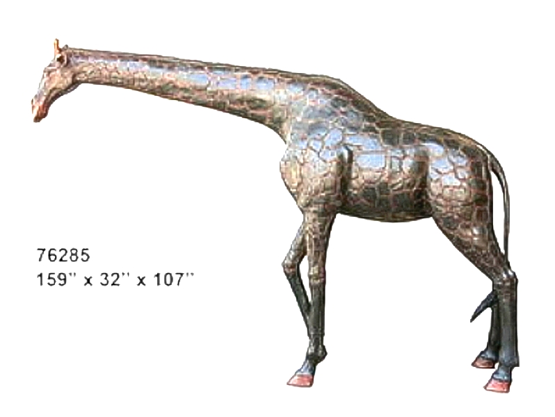 Bronze Giraffe Statue - AF 76285