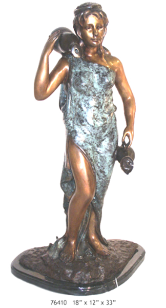 Bronze Lady Urn Fountain - AF 76410