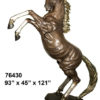 Bronze Life Sized Rearing Horse Statue